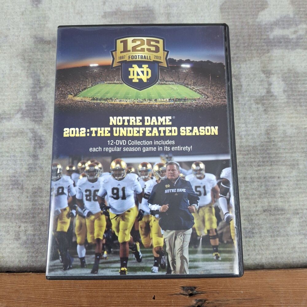 Notre Dame 2012 The Undefeated Season 12 DVD Box Set Collection Fighting Irish